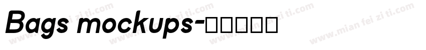 Bags mockups字体转换
